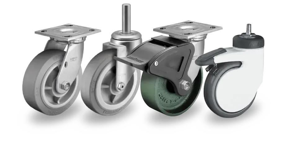 Industrial casters stocked in Miami — polyurethane, stainless steel, phenolic and medical-grade
