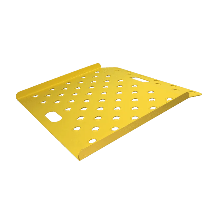 Portable curb ramp dock plate