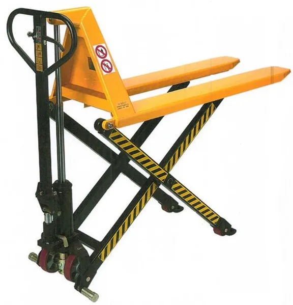 High-lift scissor pallet truck