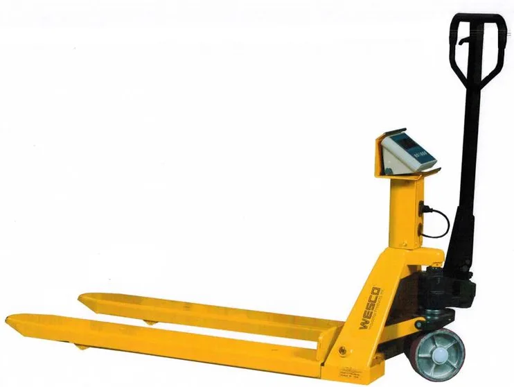 Wesco pallet truck with built-in scale