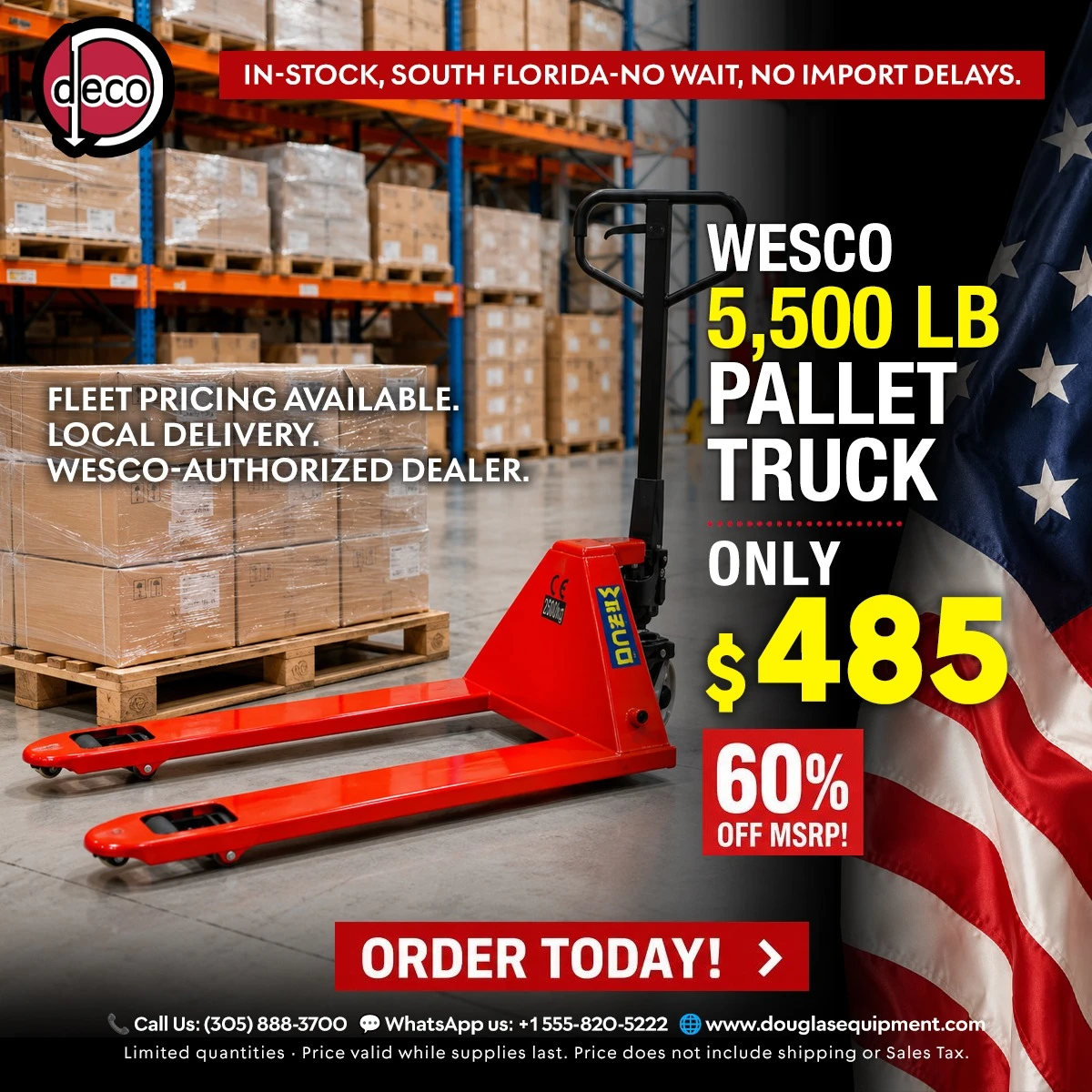 Wesco 5,500 lb Pallet Truck