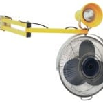 Dock Fan with an Extending Arm and Powerful Lamp