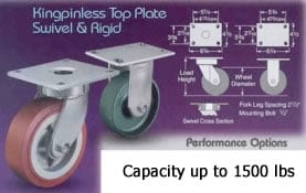 Heavy Duty Swivel Casters with Brake