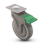 Caster Brake Options for Heavy Duty Applications