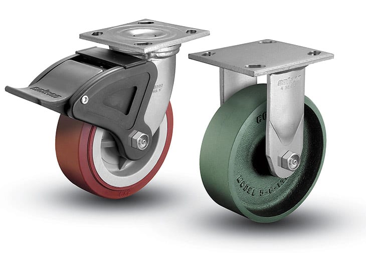 Colson & Rigid Heavy Duty Polyurethane Swivel Casters